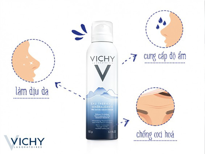 tác dụng của nước vịt khoáng dưỡng da Vichy